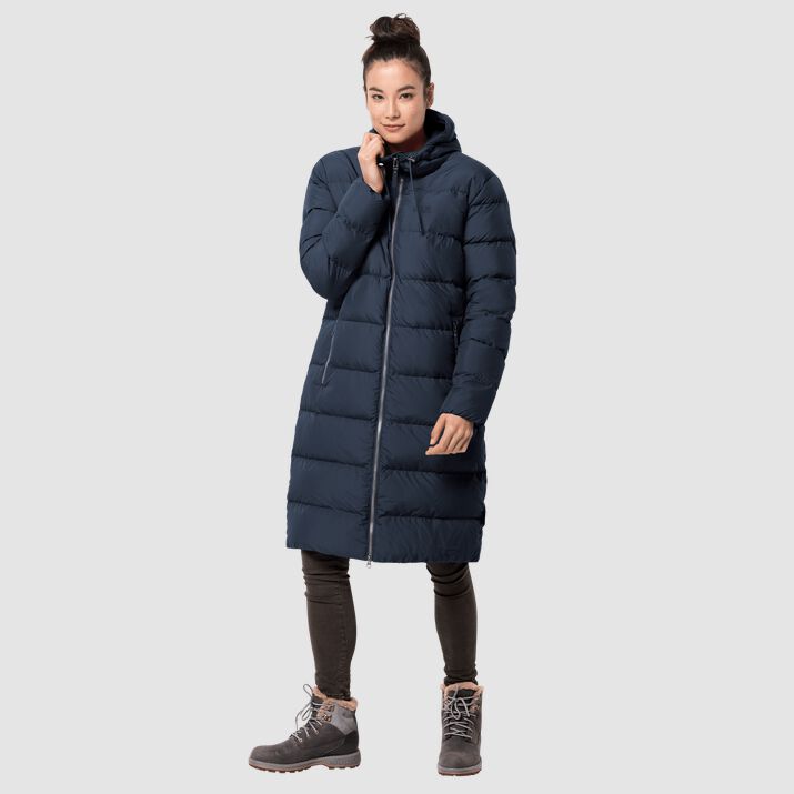 Jack Wolfskin Womens Crystal Palace Down Coat Navy 465879BHT